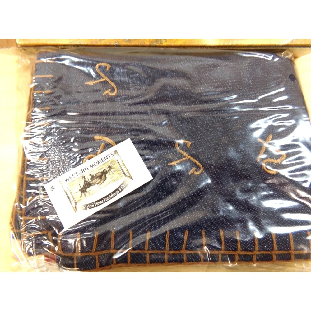 Western Moments Rustic Ranch 4 Reversible Placemats & 4 Pc Napkin Set‎ NEW